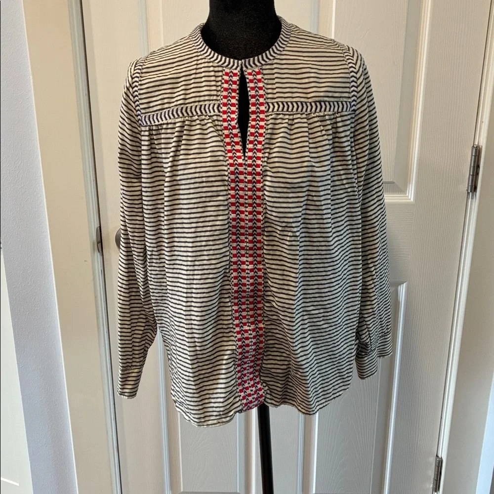 J. Crew Embroidered Blouse